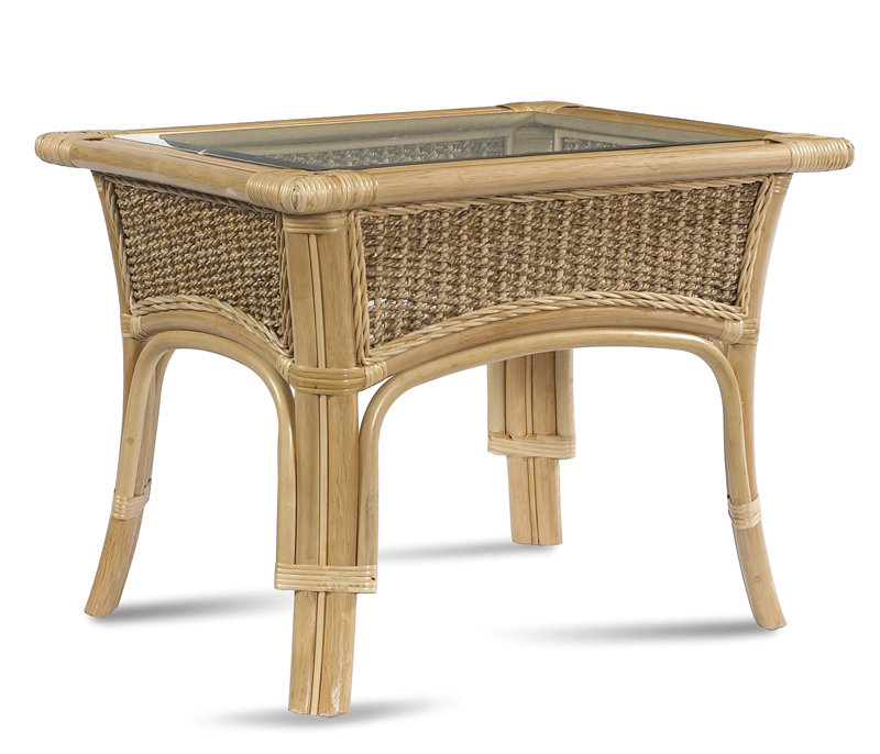 ElanaMar Designs Tropical Breeze Glass Side Table Wayfair